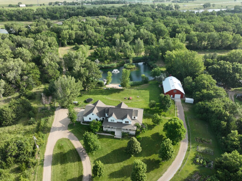 river run retreat home and acreage rural living close to kearney minden and gibbon nebraska home for sale recreational features with stocked pond deer blinds and the platte river
