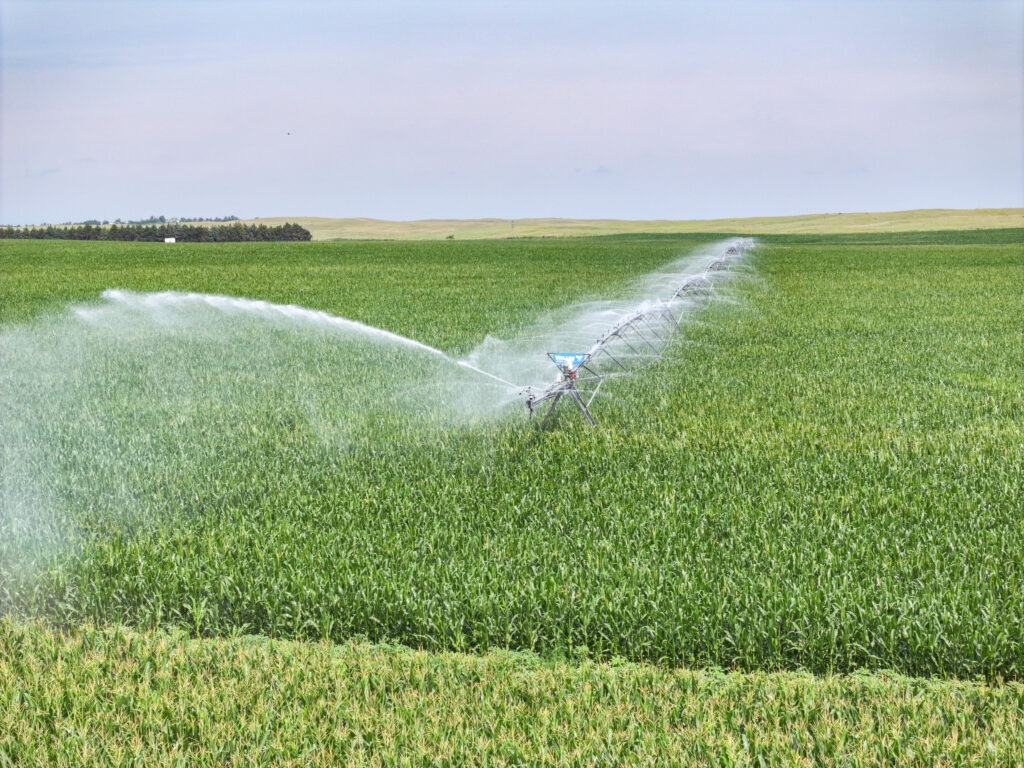 Blase Farm Land Agricultural Auction conducted by Agri Affiliates in North Platte pivot irrigated cropland in Lincoln County, Nebraska listed by real estate sales Chase Dodson and Bruce Dodson