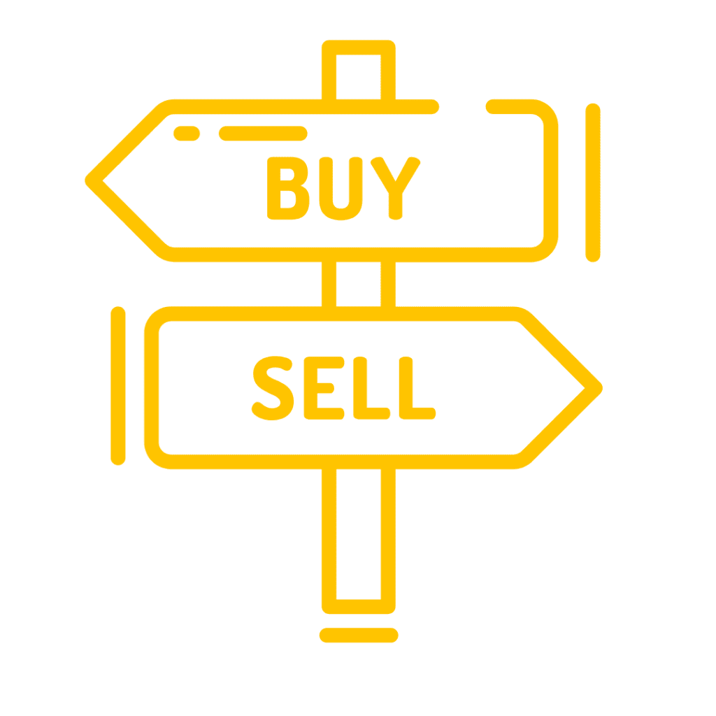 real estate buy and sell icon