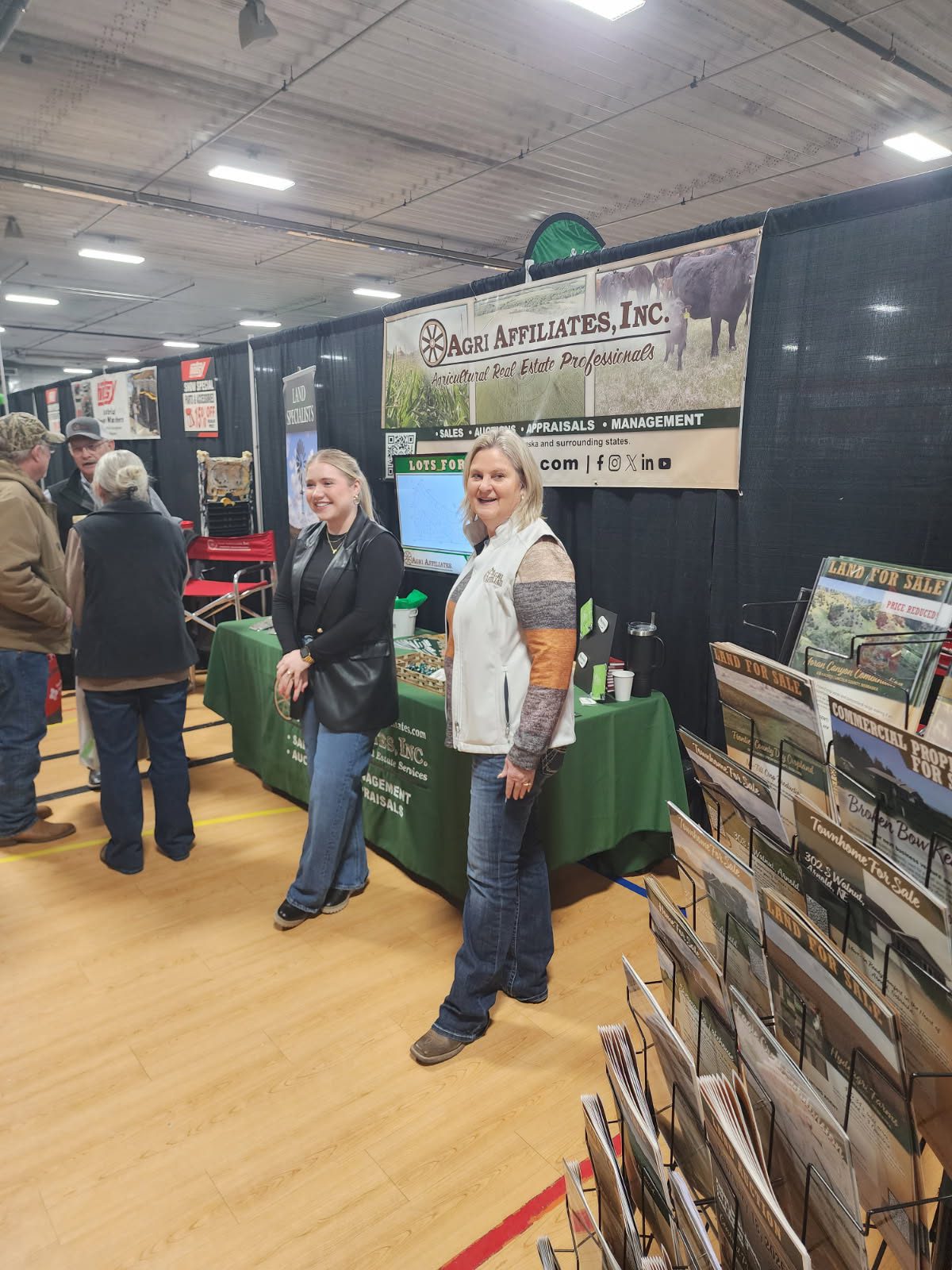 bonnie downing and faith correll at the 2026 buffalo bill farm and ranch expo in north platte nebraska
