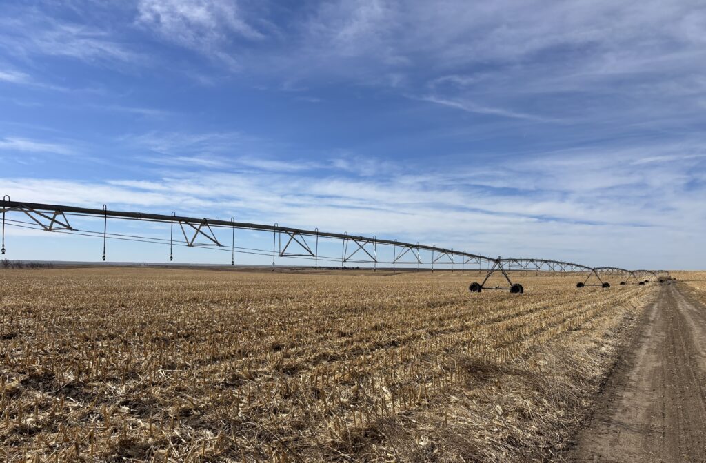 north trenton pivots in hitchcock county ne irrigated organic and conventional cropland dryland crp with certified irrigated acres and onsite grain storage listed by agri affiliates real estate agent bruce dodson in north platte nebraska